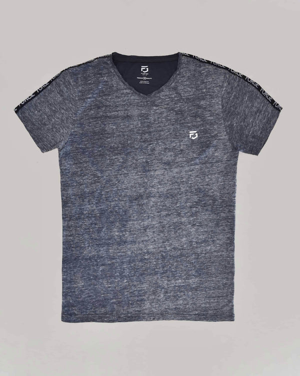 Vintage Wash Dye Effect Taped T-Shirt