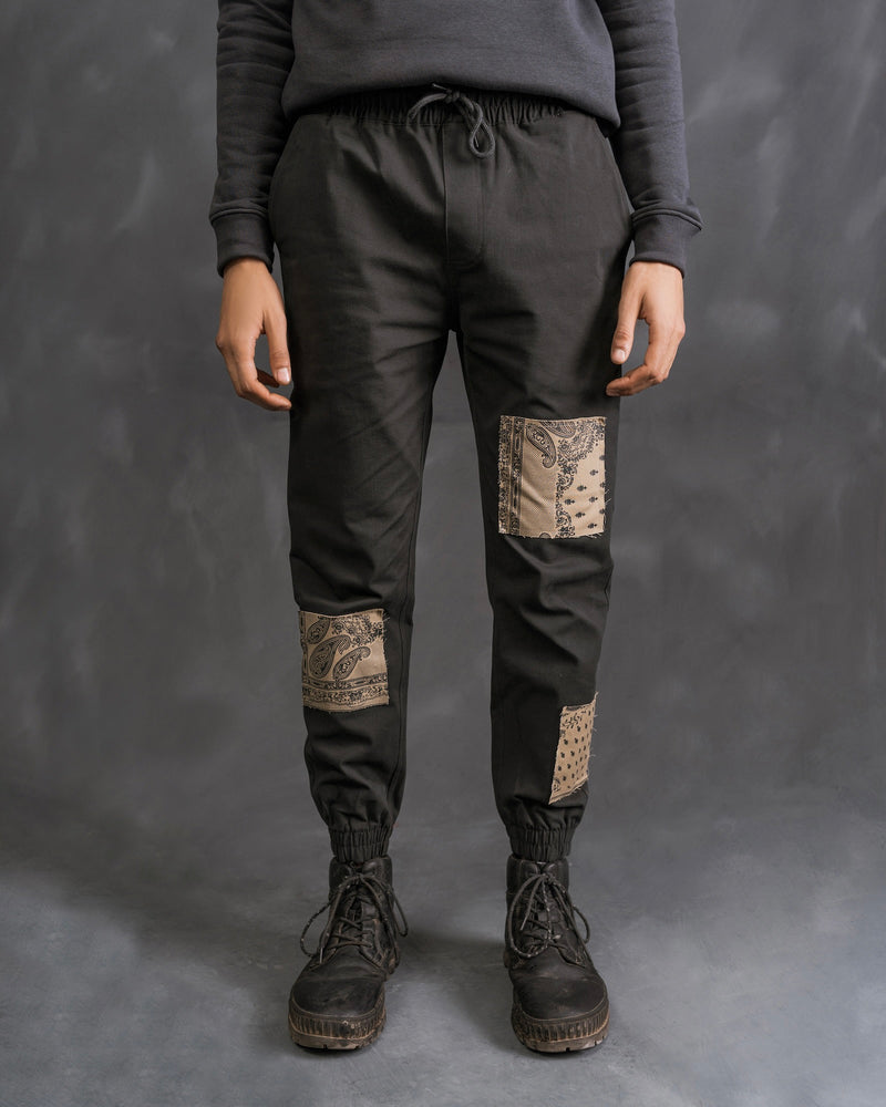 Paisley Patched Joggers