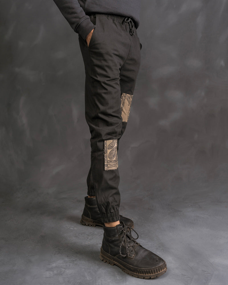 Paisley Patched Joggers