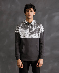 Drop Shoulder Printed Hoodie